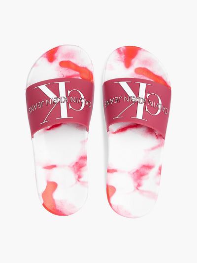 Calvin Klein Cipők HU109544 | Calvin Klein Marbled Női Papucs Rózsaszín